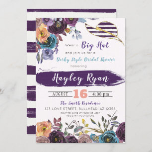 Invitation Kentucky Derby Style automne nuptiale douche Invit