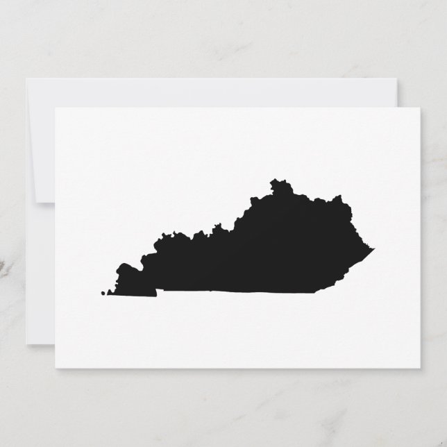 Invitation Kentucky en noir et blanc (Devant)