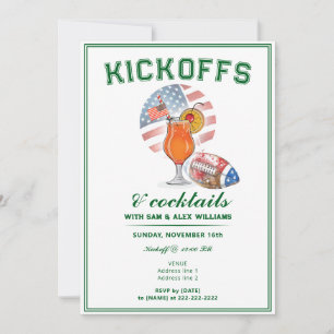 Invitation Kickoffs Patriotic & Cocktails Jour Football