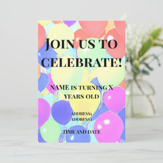 Invitation kids birthday