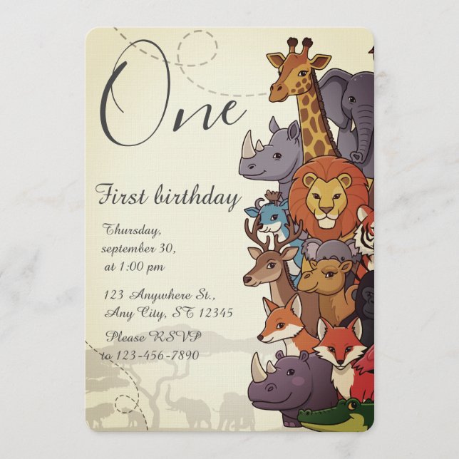 Invitation Kids Birthday Party (Devant)