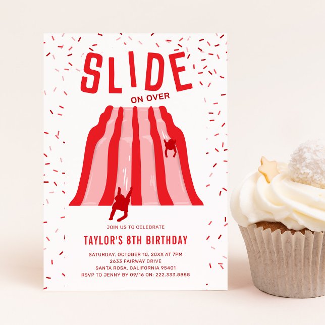 Invitation Kids Indoor Playground Red Birthday Party (Créateur téléchargé)