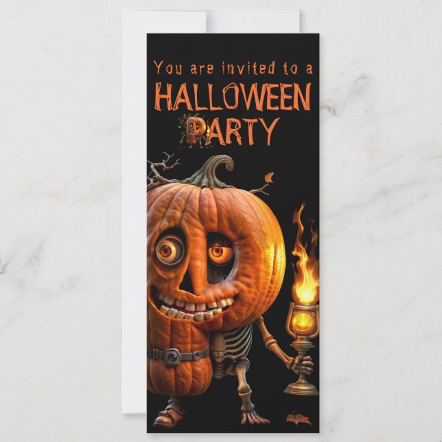 Invitation Kine de Halloween (Devant)