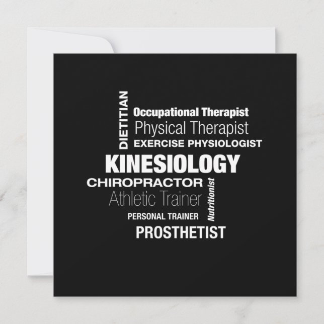 Invitation Kinesiology Kinesiologist Physio Physical Therapis (Devant)