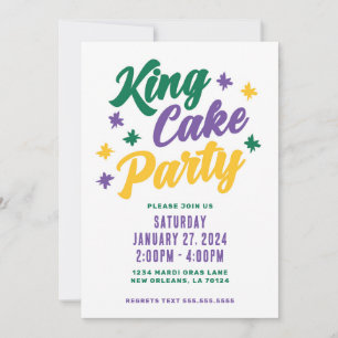Invitation King Cake Party