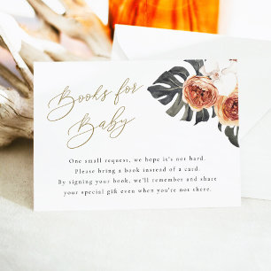Invitation KINSLEY Boho Terracotta Livres Pour Baby Card