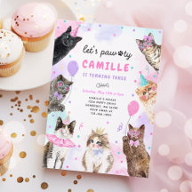 Kitten Party Faisons Pawty Party Kitty Chat Annive