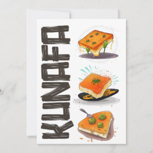 Invitation Knafeh Kunafa Kunafeh Généré par l'IA - Kunafeh Ku