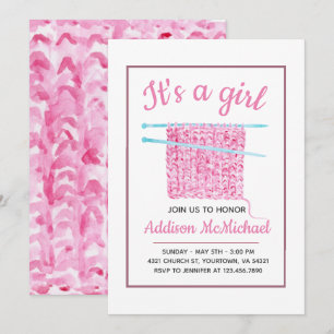 Invitation Knit Blanket Baby Girl