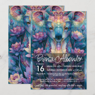 Invitation Koala Bear Conception d'amant d'animaux colorés