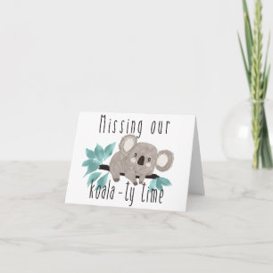Invitation Koala-ty Time Greeting Card