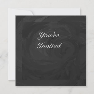 Invitation Kohl Black Monogramme personnalisé