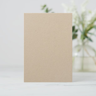 Invitation Kraft 3,5 pouces x 5 pouces personnalisé   Matte é