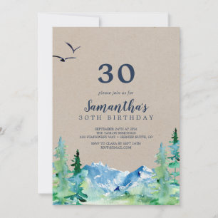 Invitation Kraft Rocky Mountain 30e anniversaire