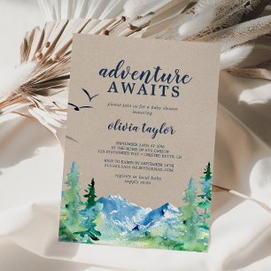 Invitation Kraft Rocky Mountain Adventure Attend le Baby show