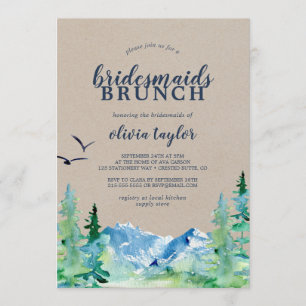 Invitation Kraft Rocky Mountain Bridesmaitres Brunch