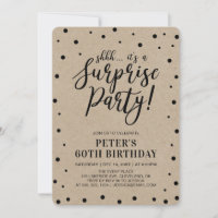 Kraft | Simple Confetti Surprise Fête d'anniversai