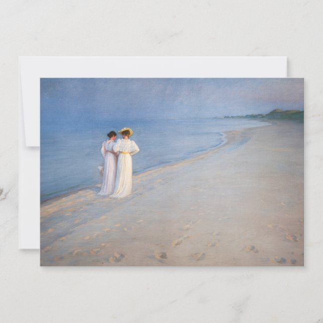 Invitation Kroyer - Soirée d'été sur Skagen Beach (Devant)