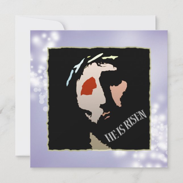 Invitation La Bible religieuse de Pâques et la citation retro (Devant)