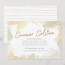 La brosse frotte l'invitation de solstice d'été