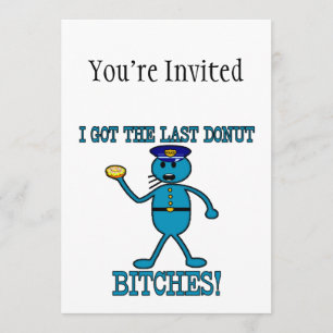 Invitation La cannette de fil a le dernier beignet