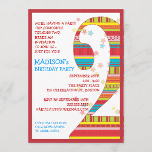 Invitation La célébration barre fête d'anniversaire du numéro