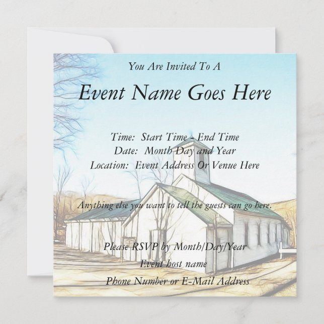 Invitation La chapelle du pays (Devant)