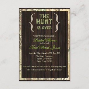 Invitation La chasse est au-dessus d'invitation de Fête de la