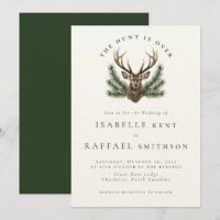 La Chasse Est Sur Le Mariage En Chef D'Antler Deer