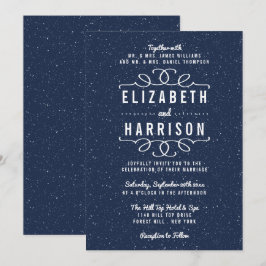 Invitation La collection de Mariages de nuit étoilée