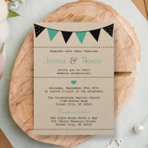 La collection moderne de Mariages Bunting Turquois
