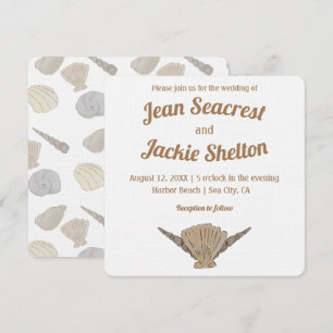 Invitation La côte Mariage balnéaire