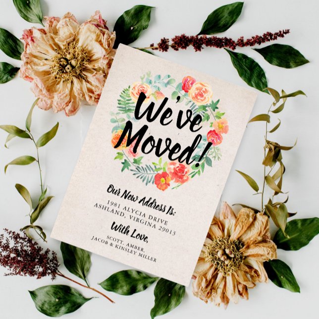 Invitation La couronne de fleurs orange que nous avons déplac (Créateur téléchargé)