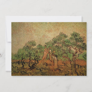 Invitation La Cueillette des olives par Vincent van Gogh
