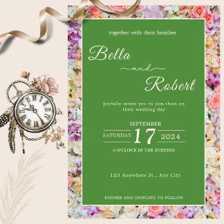 Invitation La danse des roses violettes et blanches Invitatio