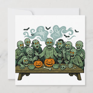 Invitation La Dernière Cène des Zombies - La parodie d'Hallow