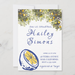 Invitation La Dolce Vita Citron italien jaune