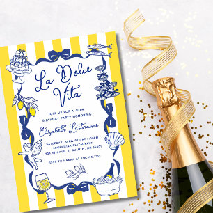 Invitation La Dolce Vita Fantaisiste 40e Anniversaire