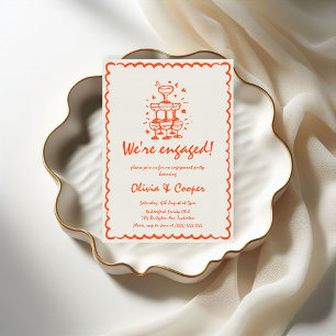 Invitation La Dolce Vita Fête d'engagement