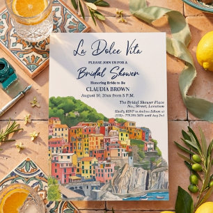 Invitation La Dolce Vita Italian Riviera Enterrement de Vie d