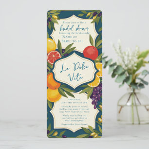 Invitation La Dolce Vita Italie Enterrement de Vie de Jeune F