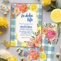 La dolce vita Italienne Citron été Douche nuptiale