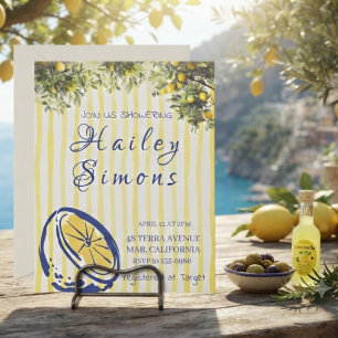 Invitation La Dolce Vita Jaune Citron Italien