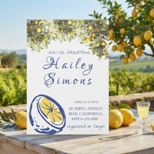 Invitation La Dolce Vita Jaune Citron Italien