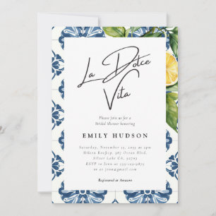 Invitation La Dolce Vita Positano Fête des mariées italienne