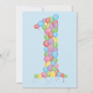 Invitation La ?ère fête d'anniversaire du bébé monte en