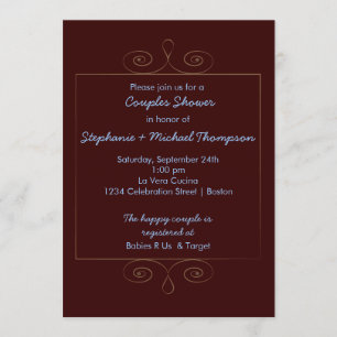 Invitation La famille d'ours de nounours couple le baby
