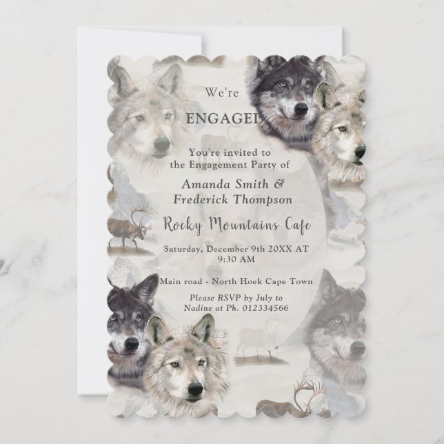 Invitation La faune canadienne (Devant)