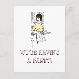 Invitation La femme au foyer des années 1960 - Invitation, No