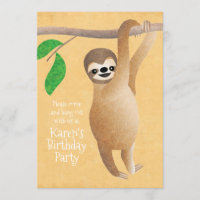 La fête d'anniversaire mignonne de paresse